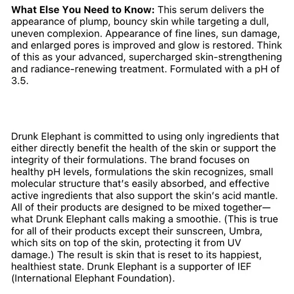 Drunk Elephant Protini Power Peptide Resurf Serum BNIB